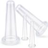 4 Pcs Silicone Facial Cupping Set, Vacuum Massage Cup Kit for Face Eyes Lips Neck, Facial Cupping System, Home SPA Massage Cupping Thera - py Set, Anti Aging Wrinkle, Sets and Kits view 1