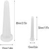 4 Pcs Silicone Facial Cupping Set, Vacuum Massage Cup Kit for Face Eyes Lips Neck, Facial Cupping System, Home SPA Massage Cupping Thera - py Set, Anti Aging Wrinkle, Sets and Kits view 2
