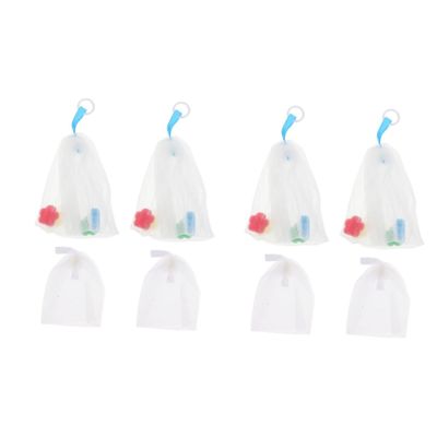 balacoo 8pcs Bath Soap Net Portable Foaming Soap Saver for Shower Cleansing Pouch Refill for Handmade