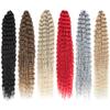 32 Inch Soft Long Water Wave Crochet Hair Synthetic Goddess Braiding Hair Natural Wavy Ombre Hair Extensions view 4