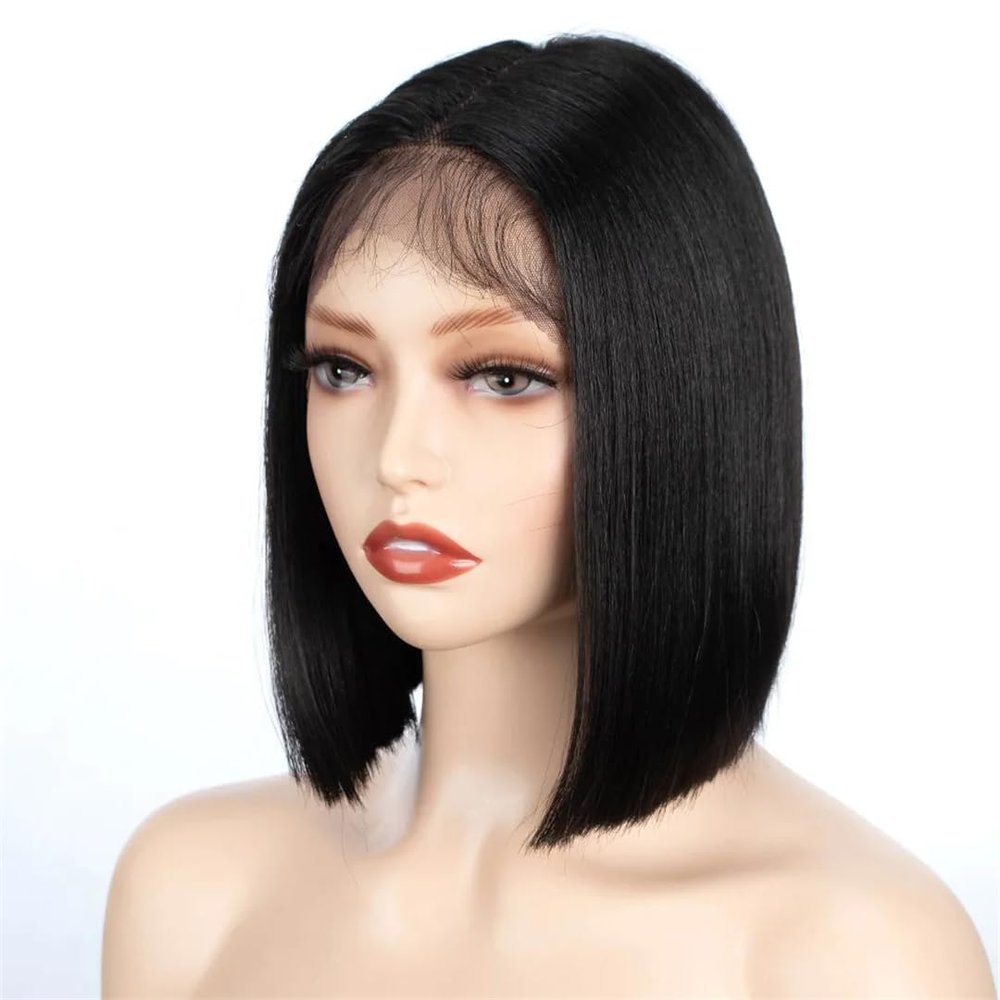 10 Inch Bob Wig Straight Hair Synthetic Lace Wigs For Black Women Ombre High Temperature Fiber Cosplay Wigs