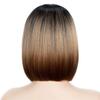 10 Inch Bob Wig Straight Hair Synthetic Lace Wigs For Black Women Ombre High Temperature Fiber Cosplay Wigs view 3