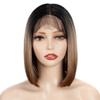 10 Inch Bob Wig Straight Hair Synthetic Lace Wigs For Black Women Ombre High Temperature Fiber Cosplay Wigs view 4