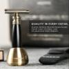 FREED 4-piece Set for Men - Double Edge Safety Razor with alloy handle include 10 count Japanese 6cr13 Stainless Steel blade, It's the best gift for men, fathers,or birthdays (Black) view 2