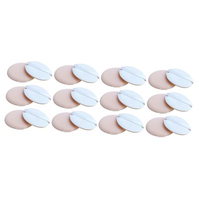 balacoo 24pcs Round Makeup Sponge Applicator Makeup Puff Rayon Ribbon for Easy Handling for Home Travel Use Skin