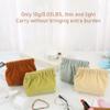 4PCS Mini Makeup Bag Pocket Cosmetic Bags No Zipper Self-Closing Travel Storage Bag for Lipstick Headphones Jewelry Pencil Pouch Elastic Corduroy Toiletry Bag Coin Purse Lipstick Organizer Bag view 4