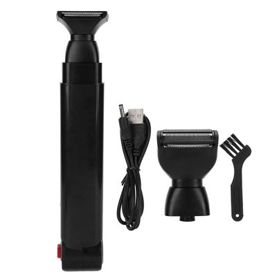 Electric Back Hair Shaver, ABS Body Shaver Groomer, Hair Removal Clippers with Fast Grooming, Hair Trimmer Men with Ergonomically Curved Handle, Portable Beard Trimming Kit, Shaver for Men Women