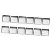 balacoo 120pcs Empty Square Pans for Eyeshadow Blusher and Pressed Powder Makeup Stainless Steel Makeup Containers for Cosmetics Storage view 1