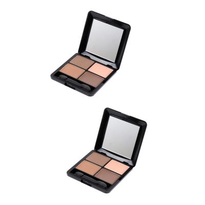 balacoo 2pcs 4 Eyeshadow Eye Shadow Colorful, 1 Count (Pack of 1), As Shownx2pcs
