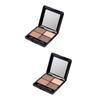 balacoo 2pcs 4 Eyeshadow Eye Shadow Colorful, 1 Count (Pack of 1), As Shownx2pcs view 1