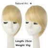 WAOCEO Bangs Hair Clip Thick Side Bangs Clip in Bangs Synthetic Straight Bangs Fake Fringe Swept Bangs Extensions Fashion Natural Look Hairpiece for Women Girls Hairpieces (Color : 2) view 3