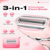 Electric Razor for Women Rechargeable Wet Dry Electric Shaver for Women, Waterproof Lady Shaver for Legs Arm Underarm Bikini Public Body Razor with One Extra Foil Blade view 3