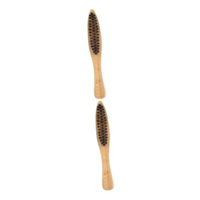 Balacoo 4 Pcs Tools for Men Brush Mens Combs for Hair Travel Mustache Comb Mens Hair Comb Beard Hot Comb Beard Grooming Beard Straightening Comb Combs for Men Nursing Wooden Man Modeling, Brownx2pcs