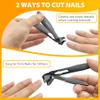 Toe Nail Clippers for Seniors, Mens with Wide Jaw Opening, Ultra-Sharp Heavy Duty Large Thick Fingernail Clippers Cutters with Catcher for Men Women, 18-Month Replacement Warranty! view 4