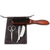 balacoo 3sets Beard Care Set Beard Brush Kit Portable Cloth Bag Trimmer Grooming Tool for Travel and Daily Use view 4