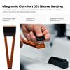 HYPE X1 Safety Razor - Aerospace Grade Aluminum - Magnetic Comfort (C) Shave Setting - Ergonomic V-Shaped, Reusable Gentle Shaving Razors For Men and Women - Orange view 3