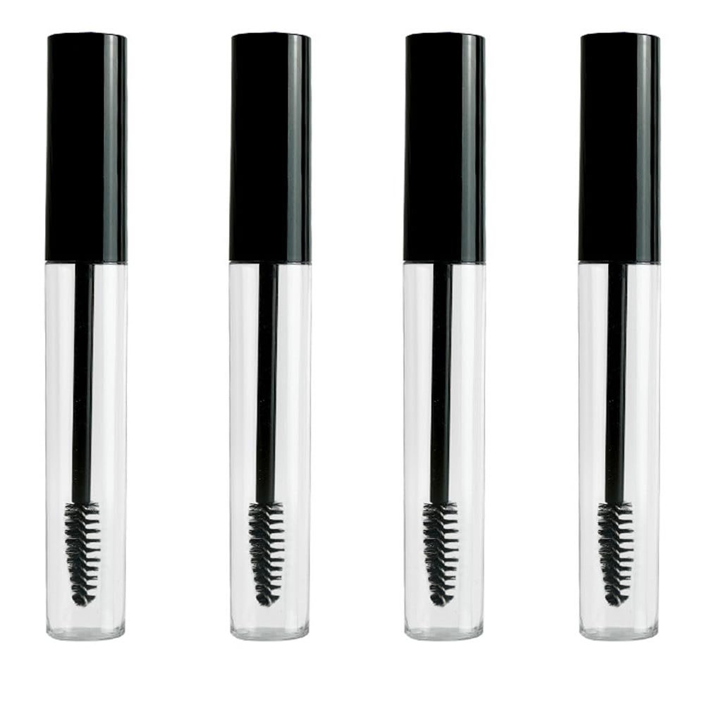 BFLCTTBD 4 Pcs 10ml Empty Mascara Tube Wand Eyelash Cream Container Bottle Eyelash Serum Bottle With Brush Applicator Cosmetic Container