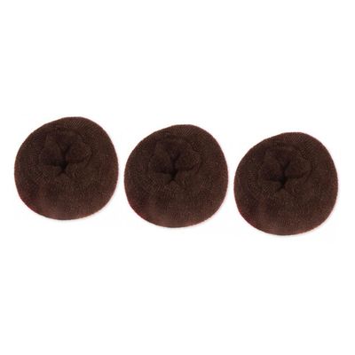 Didiseaon 3pcs Unique Doughnut Shaped Hair Bun Styler for Elegant Updos Coffee for Weddings and Events Creates Natural and Stable Styles