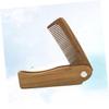 Didiseaon 2pcs Small Mini Folding Hair Comb Natural Travel Comb for Curly Hair Mustache Beard Gentle Scalp Brush for Women Men Boys and Girls view 4