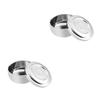 DOITOOL 2pcs Men's Shaving Bowl with Lid Large Deep Shaving Mug Polished Compact Design for Fathers view 1