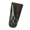 Didiseaon 2sets Precision Eyebrow Scissor Mustache Beard Trimming Scissors Stainless Steel Shears for Barbers Salons view 2