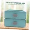 1pc Cosmetic Storage Box Storage Bins Tabletop Storage Case Household Storage Case Sorting Box Desk view 3