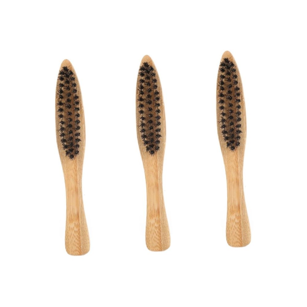 balacoo 6pcs Beard Brush for Men Professional Double Sided Bristles Portable Styling Tool