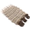 24 Inch Synthetic Hair Water Wave Braiding Hair Extensions Ombre Deep Wave Afro Curl Crochet Hair For Women view 3
