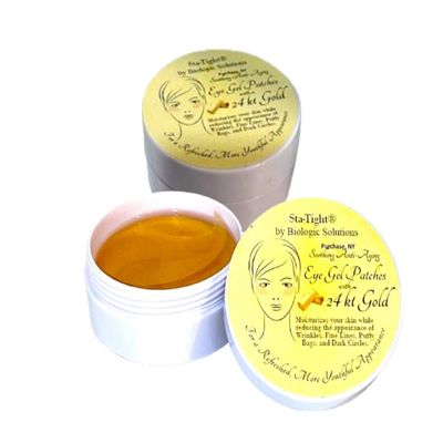 Sta-Tight 24k Gold Eye Gel Patches are soothing, refreshing, anti-aging and reduce the appearance of wrinkles, dark circles, and puffiness under the eyes. (Pack of 2)