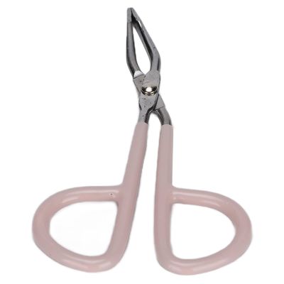 Y0309 Precision Eyebrow Tweezers, Stainless Steel Hair Removal Tool with Grinding Handle for Eyebrow Hair and Beard Grooming