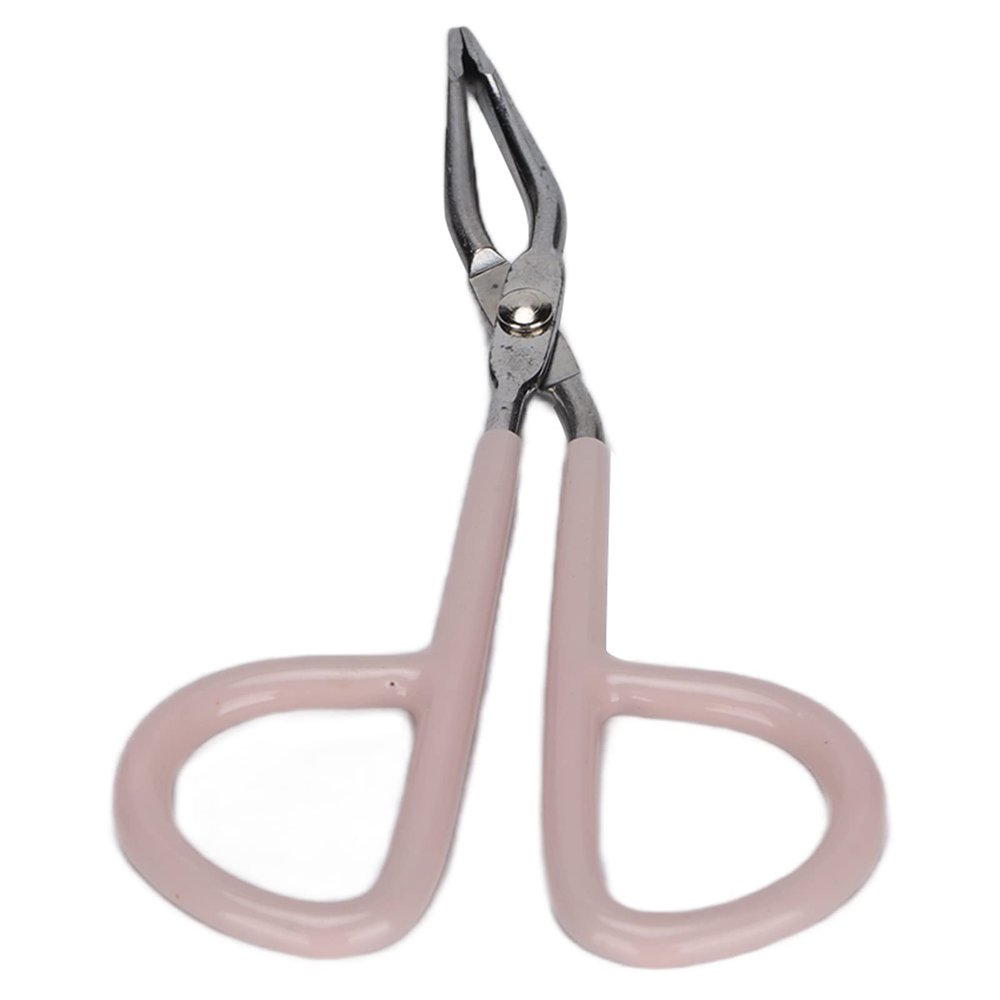 Y0309 Precision Eyebrow Tweezers, Stainless Steel Hair Removal Tool with Grinding Handle for Eyebrow Hair and Beard Grooming