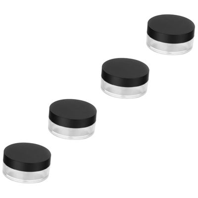 balacoo 4pcs Leak Powder Puff Case Elastic Mesh Leak Containers for Loose Powder Makeup Case Mirror