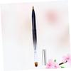 Didiseaon 2pcs Retractable Lip Brush Metal Shell Flexible Lipstick Applicator for Effortless Makeup Application Compact and Portable Design for Beauty Salon Home Use Black Gradient view 4