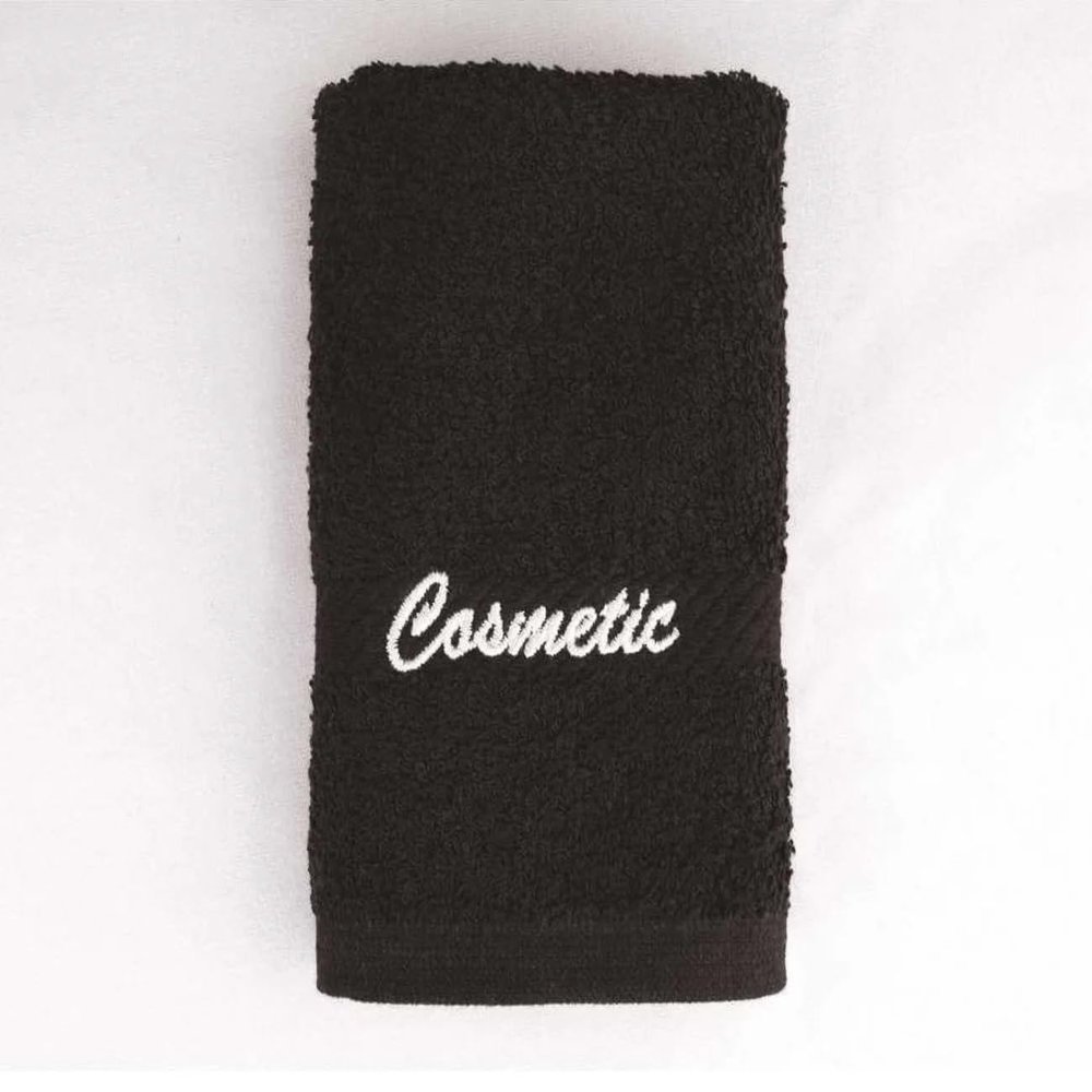 Rifz Makeup/Cosmetic Removing Washcloths 12 PK (Cosmetic Removing Washcloth), Black