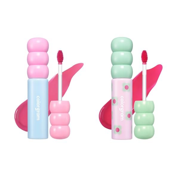 COLORGRAM Fruity Glass Tint 03 Soda Cool Peach + 04 Adorable Berry Bundle