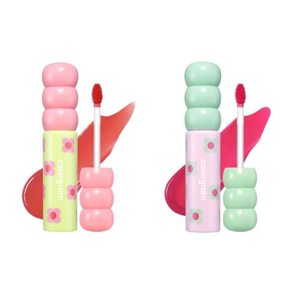 COLORGRAM Fruity Glass Tint 02 Dewy Grapefruit + 04 Adorable Berry Bundle