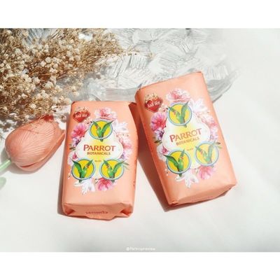 6 Packs of Parrot Botanicals Soap Lily Peach Fragrance (105 G X 6) Thailand Product