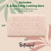 Australian Botanical Soap Oat Milk with Cloudberry 6.6 oz Luxury Soap Bars Enriched with Shea Butter, Suitable for Men, Women and All Skin Types, Pack of 4 view 4