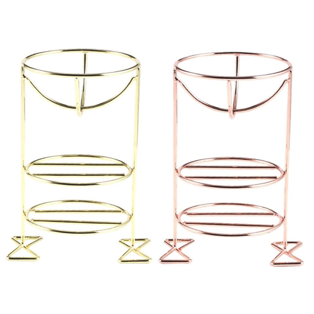 2pcs Beauty Egg Holder Metal Powder Puff Rack Cosmetic Storage Holder Makeup Sponge Organizer Accessories for Women Makeup Storage Rack Powder Puff Storage Container Drying Stand