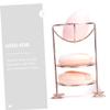 2pcs Beauty Egg Holder Metal Powder Puff Rack Cosmetic Storage Holder Makeup Sponge Organizer Accessories for Women Makeup Storage Rack Powder Puff Storage Container Drying Stand view 2