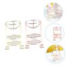 2pcs Beauty Egg Holder Metal Powder Puff Rack Cosmetic Storage Holder Makeup Sponge Organizer Accessories for Women Makeup Storage Rack Powder Puff Storage Container Drying Stand view 4