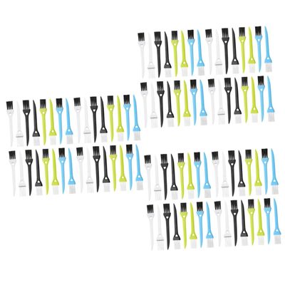 PartyKindom 108pcs Cleaning Brush Compact Electric Shaver Cleaning Tool for Hard Reach Areas for Grooming Devices Cell Phones and Keyboards