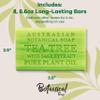 Australian Botanical Soap, 6.6 OZ, Tea Tree with Sage Extract, Triple Milled Bars made with a Natural Soap Base and Enriched with Organic Shea Butter, Pack of 8 view 4