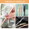 NOLITOY 4pcs Eyelash Extension Tweezers Stainless Steel Eyelash Clips Lash Tool Eyebrow Tweezers view 2