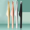 NOLITOY 4pcs Eyelash Extension Tweezers Stainless Steel Eyelash Clips Lash Tool Eyebrow Tweezers view 4