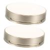 Ipetboom Powder Puff Storage Box 2pcs Foundation Travel Container Mirror for Women's Makeup view 1
