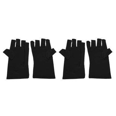 2 Pairs Nail Art Gloves Dryer Manicure Black Manicure Gloves Dry Machine Drying Machine Drier Nail Dryers
