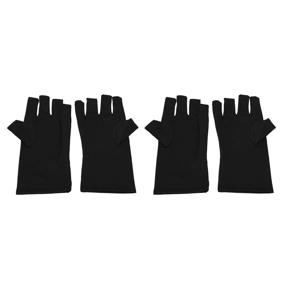 2 Pairs Nail Art Gloves Dryer Manicure Black Manicure Gloves Dry Machine Drying Machine Drier Nail Dryers