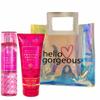 White Barn - Bath and Body Works - Gift Set 2 Piece Bundle - with Gift Bag Hello Gorgeous (Twisted Peppermint) view 1