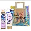 White Barn - Bath and Body Works - Gift Set 2 Piece Bundle - with Gift Bag Hello Gorgeous (Butterfly) view 1